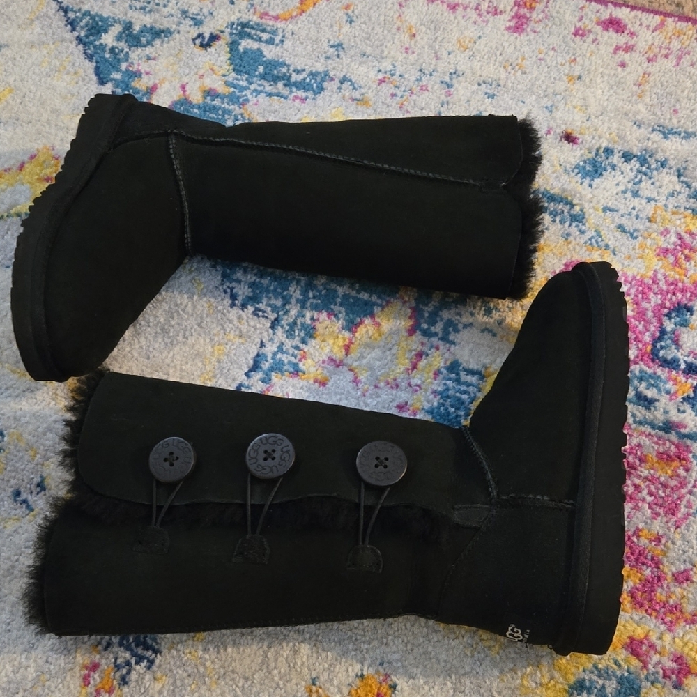 UGG Classic Black Tall Boots - Picture 7 of 15
